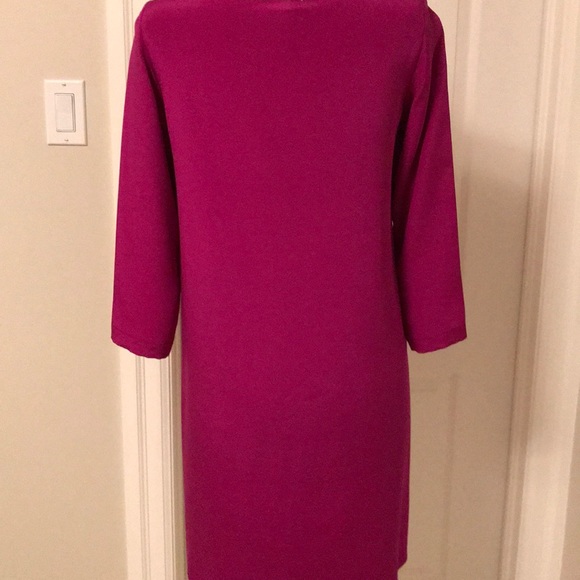 TARA JARMON Fuchsia Silk Dress - Picture 4 of 9